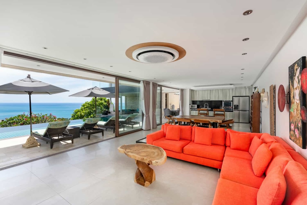 Rockwater Sea View Villa For Sale In Koh Samui Lounge