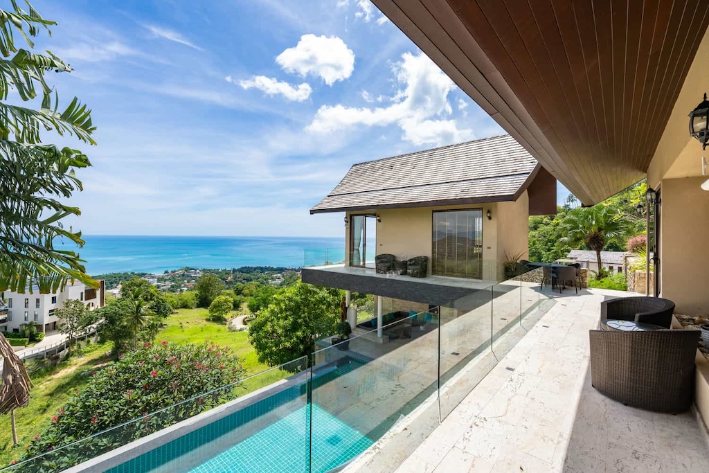 Rockwater Sea View Villa For Sale In Koh Samui Balcony