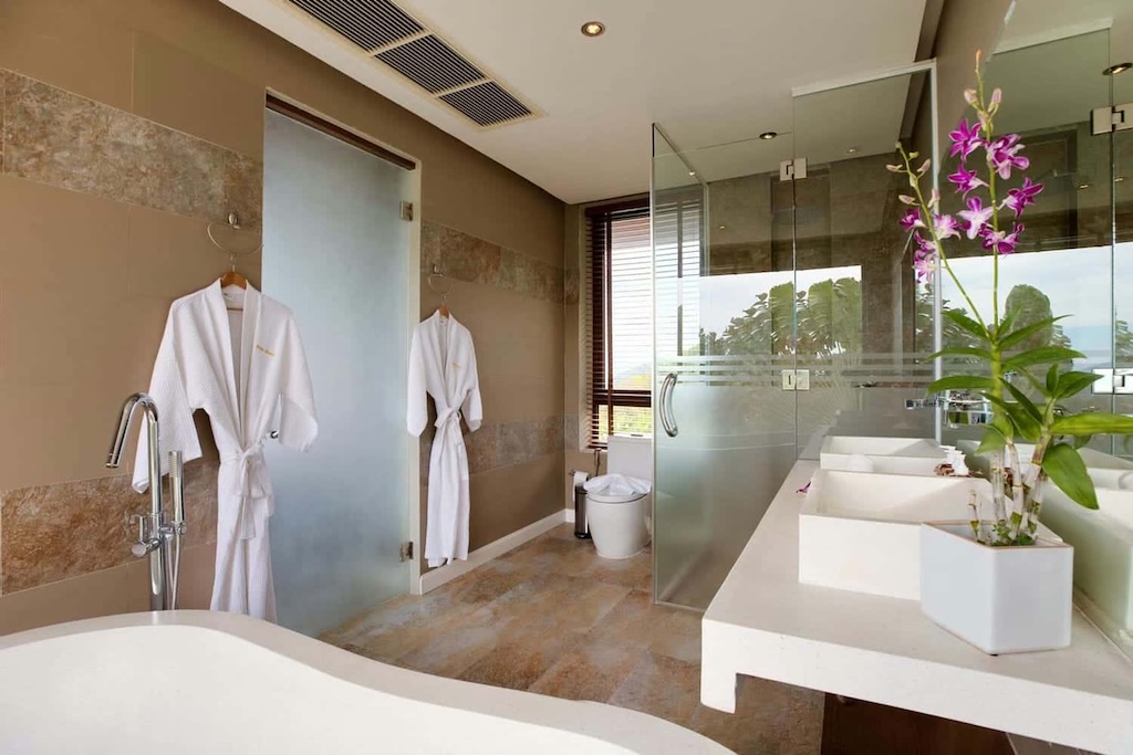 Rockwater Sea View Villa For Sale In Koh Samui Bathroom