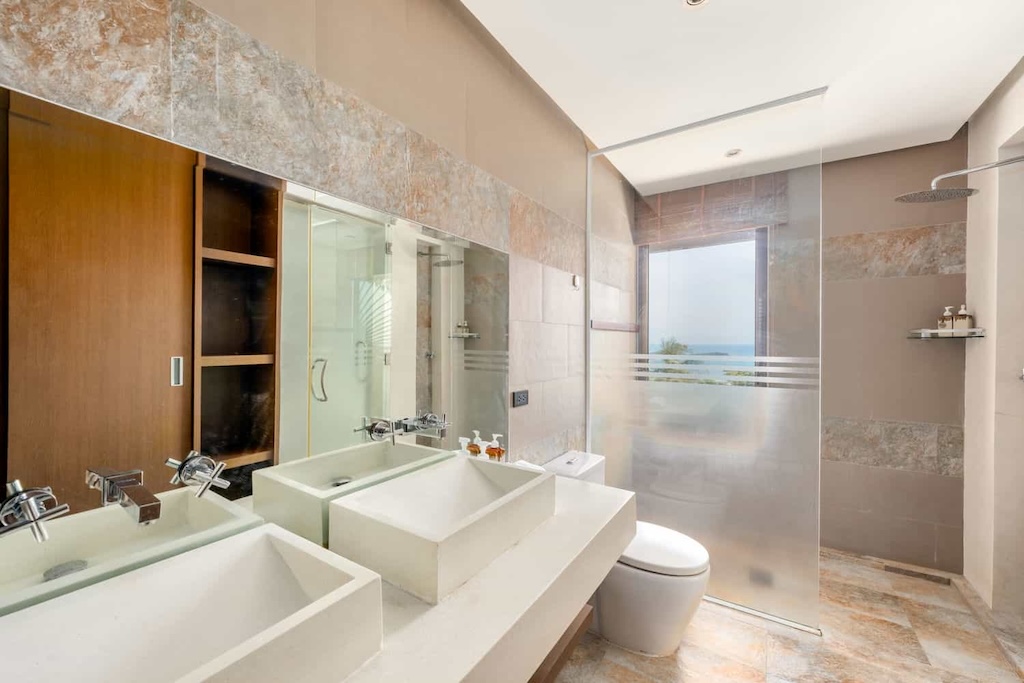 Rockwater Sea View Villa For Sale In Koh Samui Bathroom