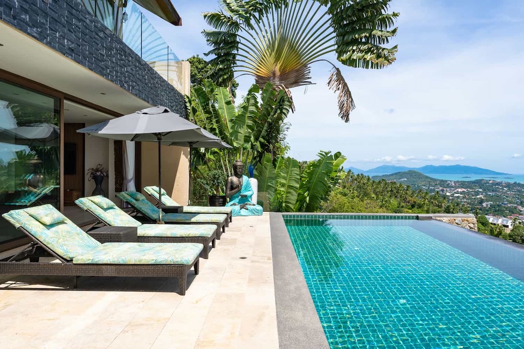 Rockwater Sea View Villa For Sale In Koh Samui Sun Terrace