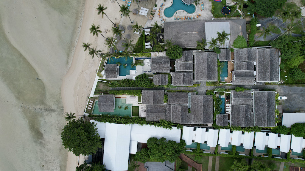 Samui Beach Villa Aerial Image