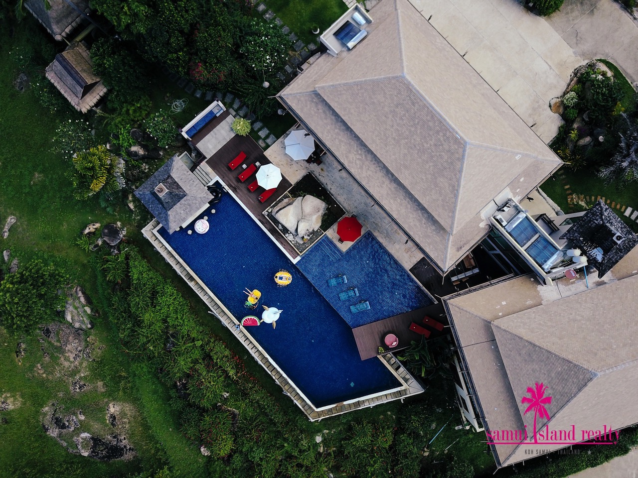 Samui Ridgeway Villa Samui Ridgeway Villa Aerial Above