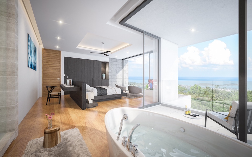 Saranya Samui Villas Sea View Bedroom