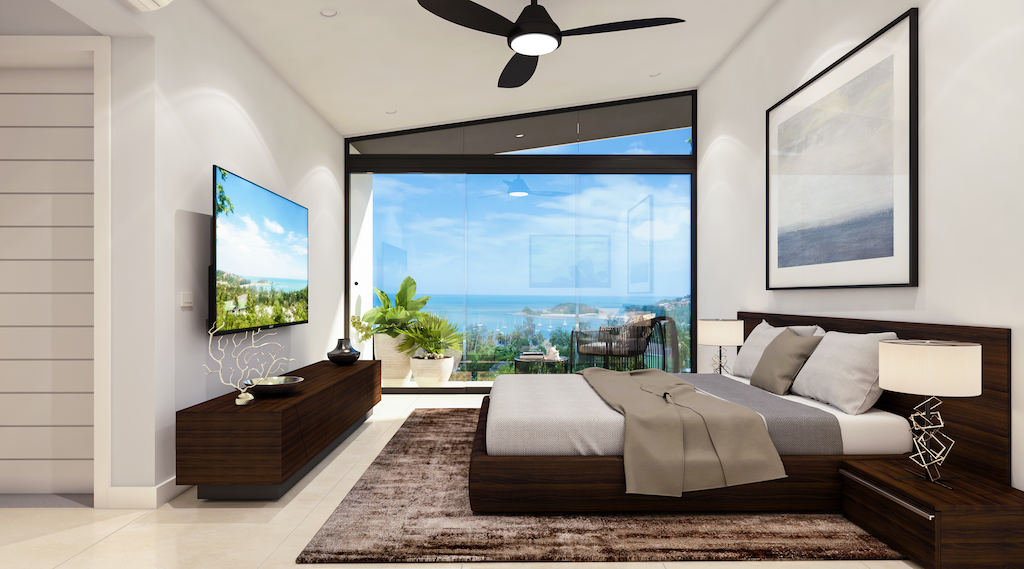 Sea View Choeng Mon Villa Bedroom