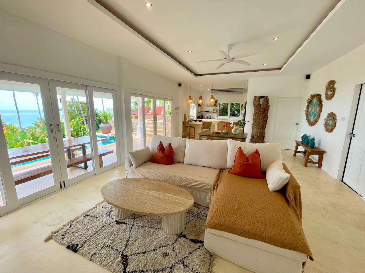 Sea View Pool Villa For Sale Chaweng Noi Sea View Pool Villa For Sale Chaweng Noi Living Area
