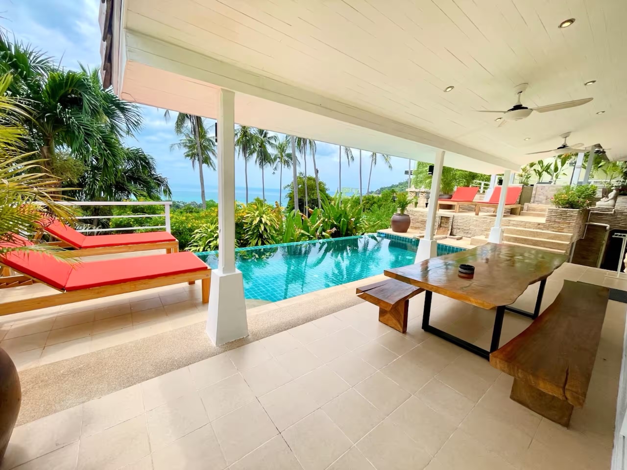 Sea View Pool Villa For Sale Chaweng Noi Sea View Pool Villa For Sale Chaweng Noi Terrace