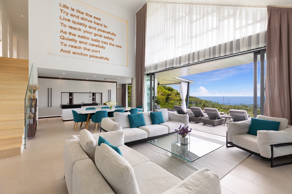 Stunning Sea View Villas Ko Samui Lounge