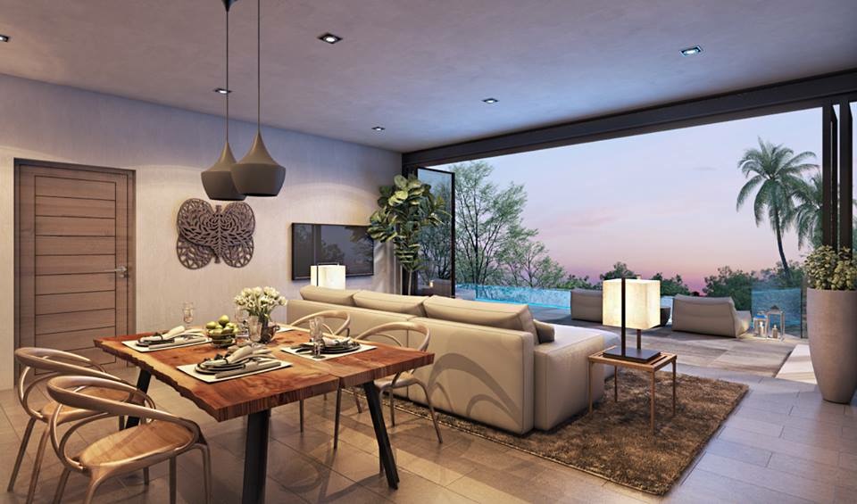 The Lux Samui Living Area Rendering