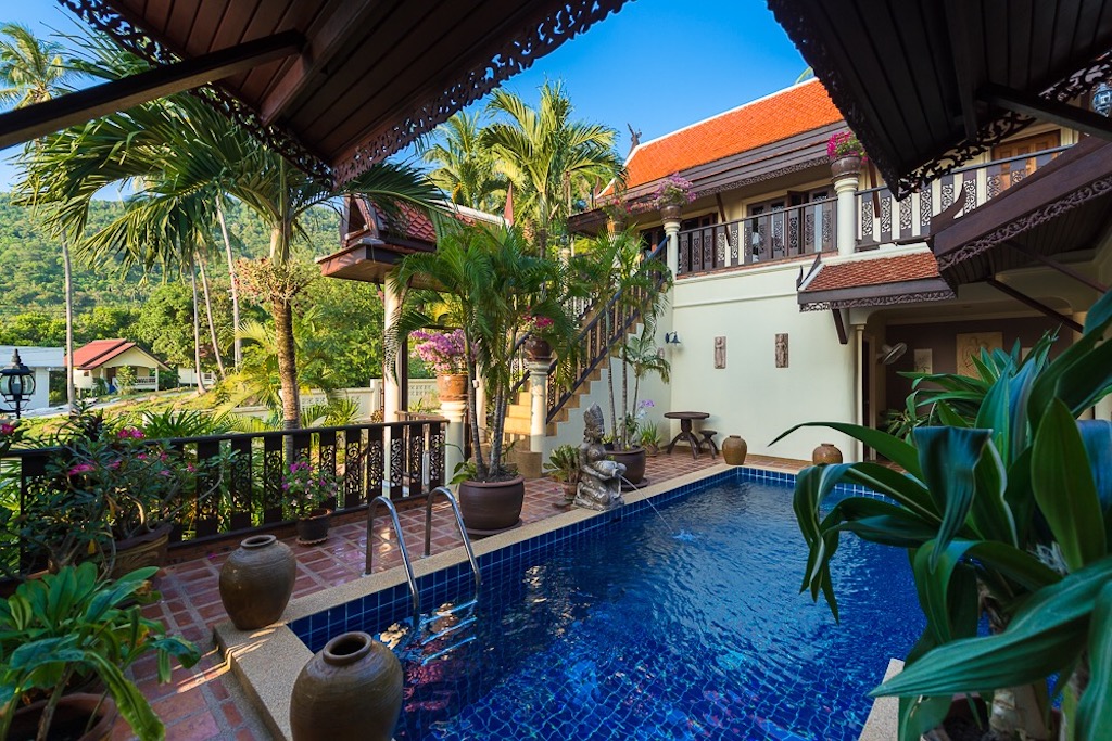 Traditional Thai Style Villa Pool Terrace
