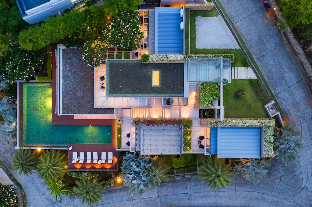 Villa Napa Aerial Above