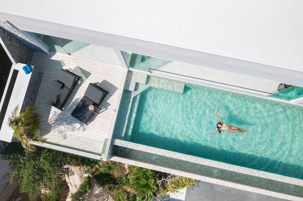 Villa Amelie Pool From Above