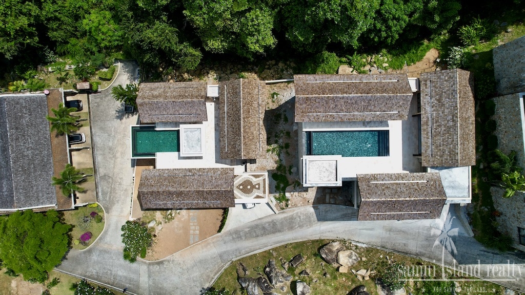 Villa Delapan Aerial Above