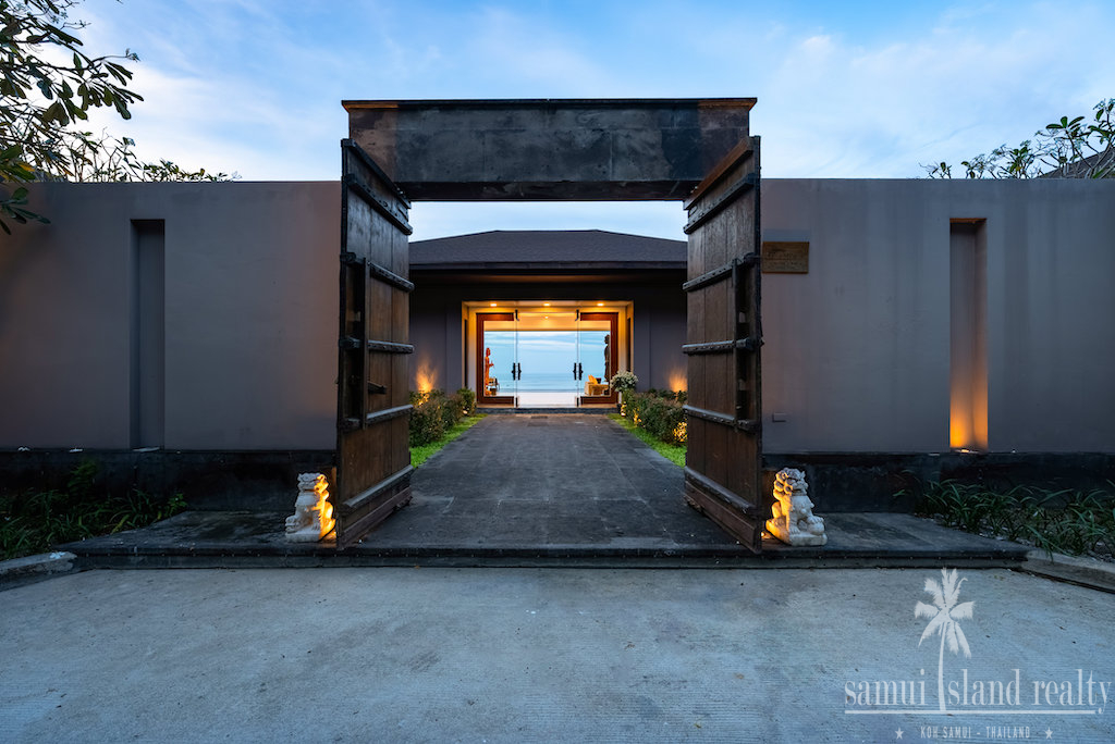 Villa Michaela For Sale Koh Samui Main Entrance