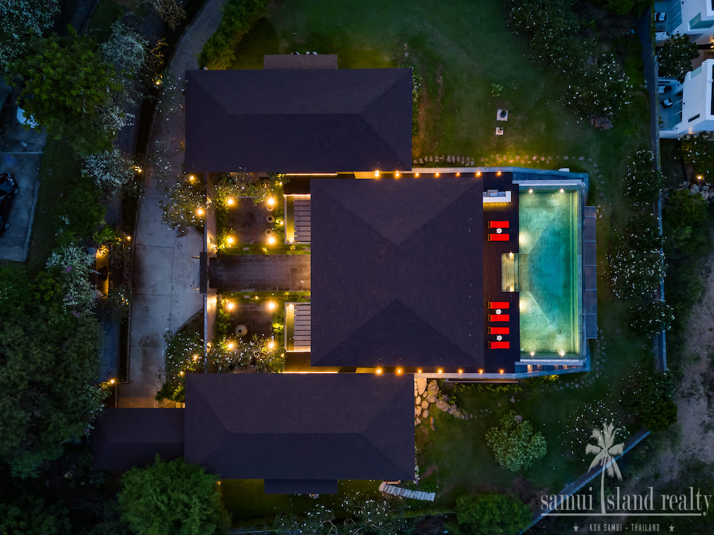 Villa Michaela For Sale Koh Samui Aerial Above