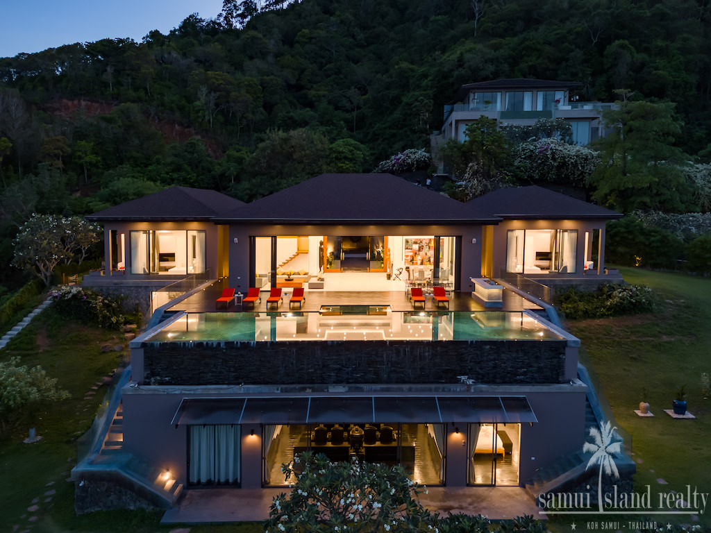 Villa Michaela For Sale Koh Samui Exterior Night