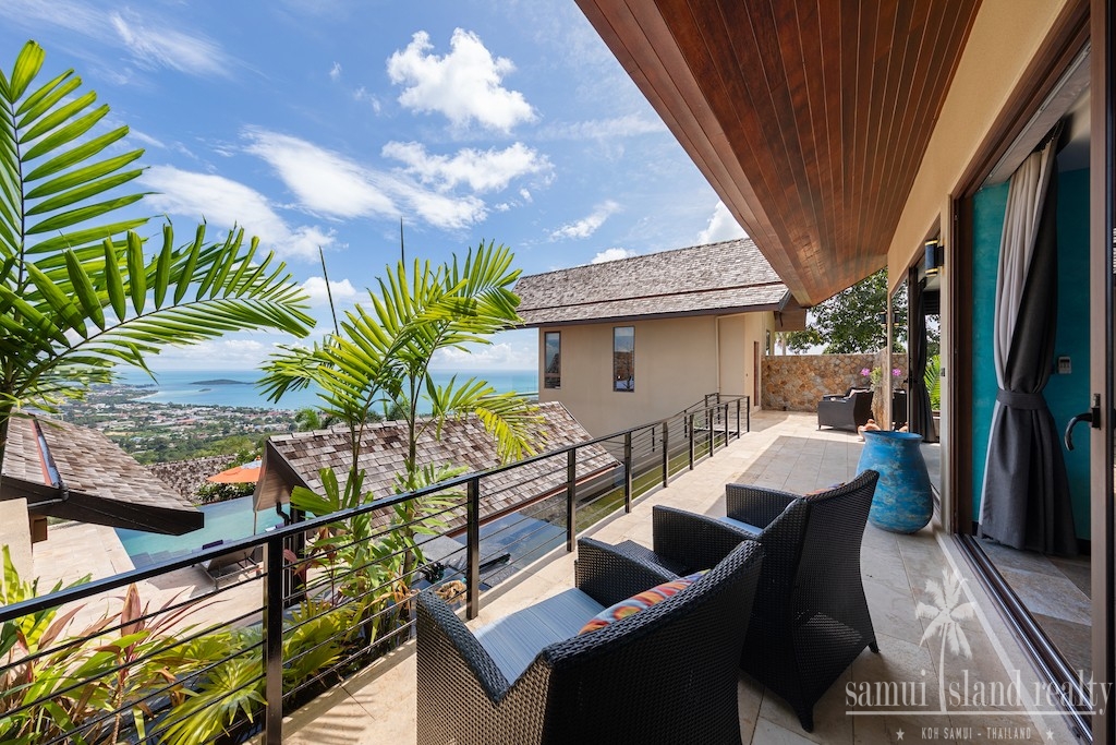 Villa Tiga For Sale Koh Samui Bedroom Balcony