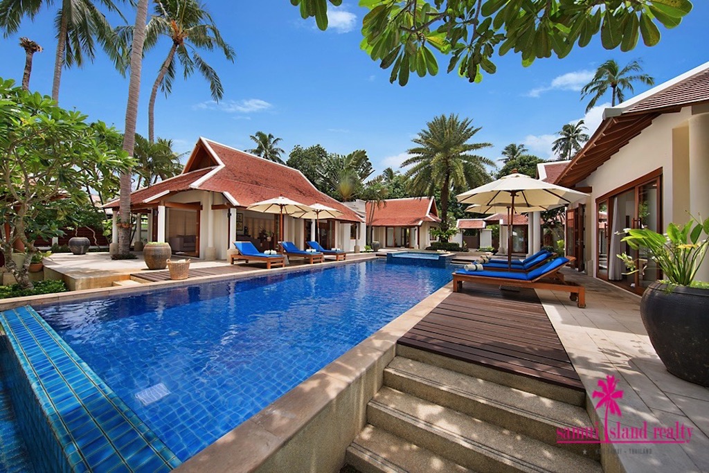 Baan Chao Lay Beachfront Villa Koh Samui Sun Loungers