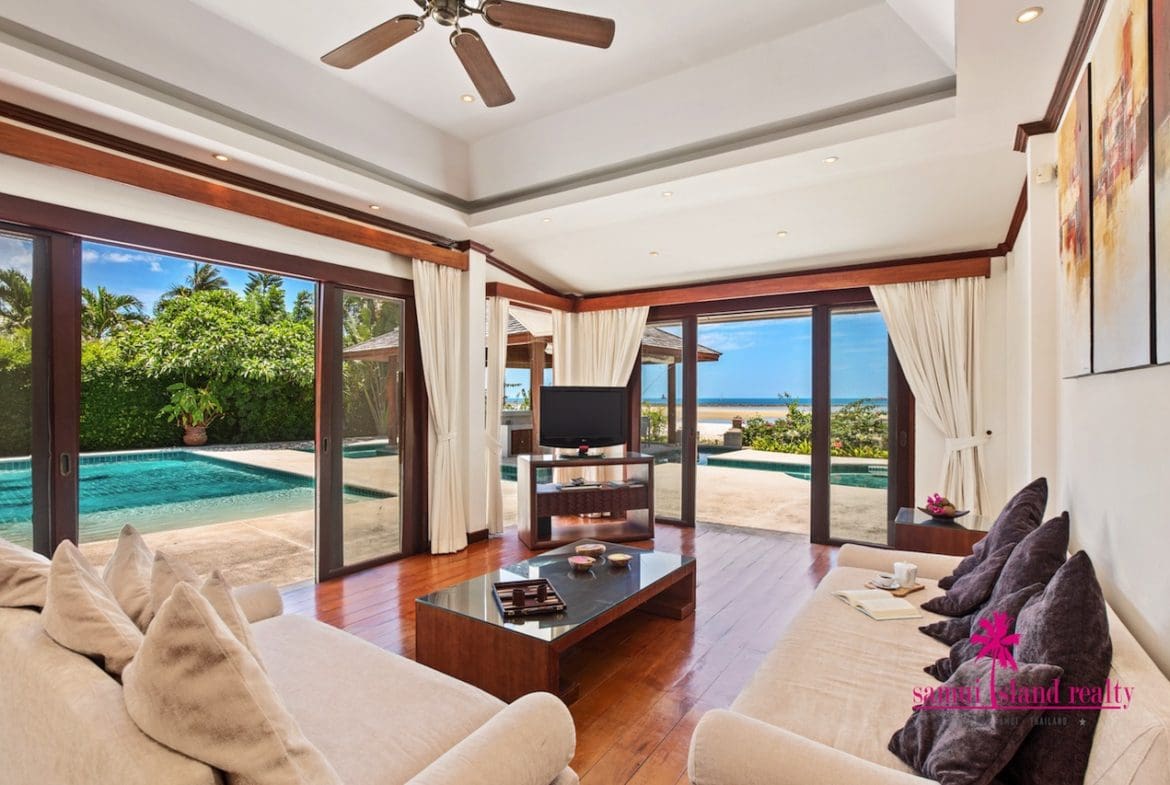 Beachfront Villa For Sale Samui Lounge