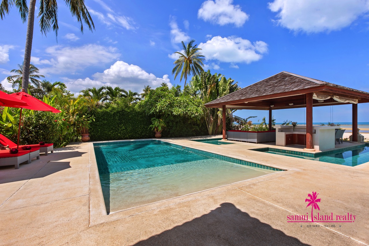 Beachfront Villa For Sale Samui Swimming Pool