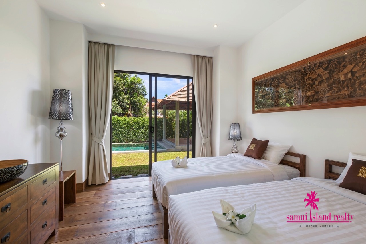 Contemporary Private Pool Villa For Sale Koh Samui Guest Bedroom