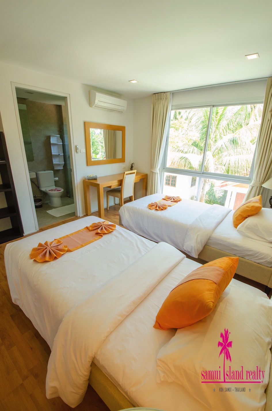 Koh Samui Freehold Apartment For Sale Twin Beds