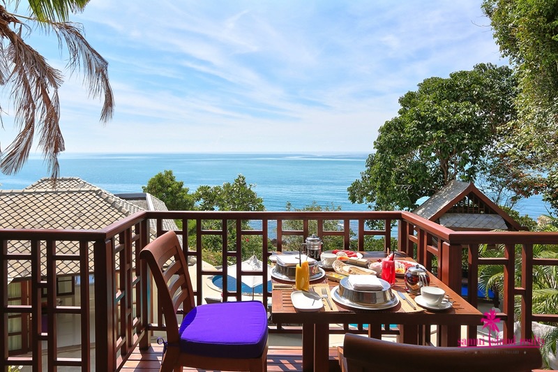 Koh Samui Oceanfront Villa For Sale Terrace