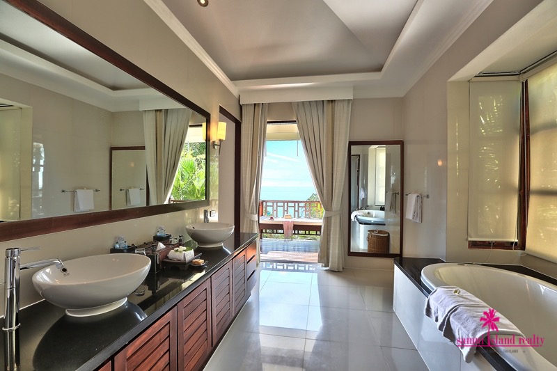 Koh Samui Oceanfront Villa For Sale Bathroom