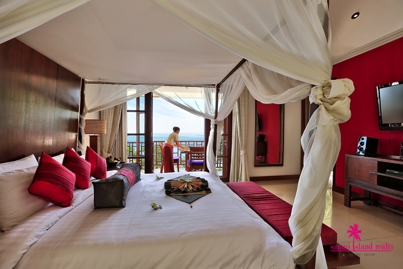 Koh Samui Oceanfront Villa For Sale Bedroom