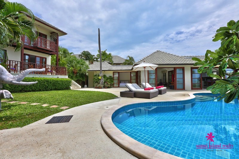 Koh Samui Oceanfront Villa For Sale Outdoor Area