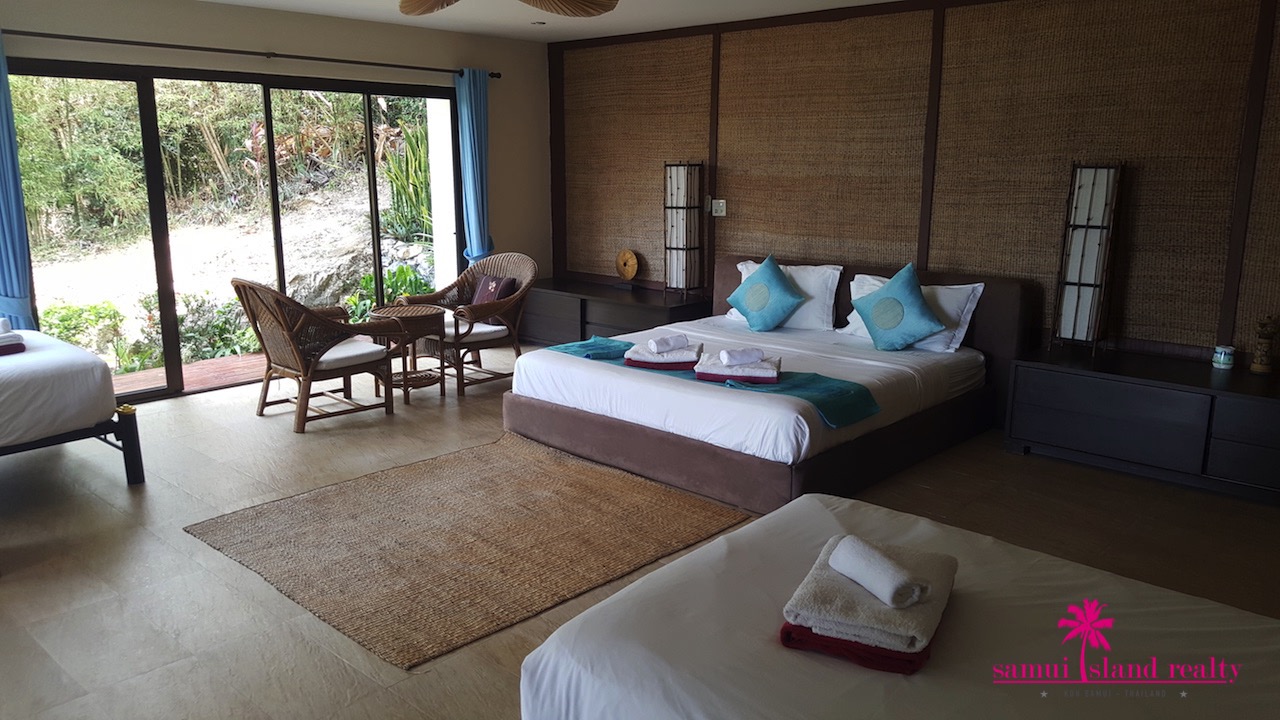 Koh Samui Sunset Villa For Sale Family Bedroom