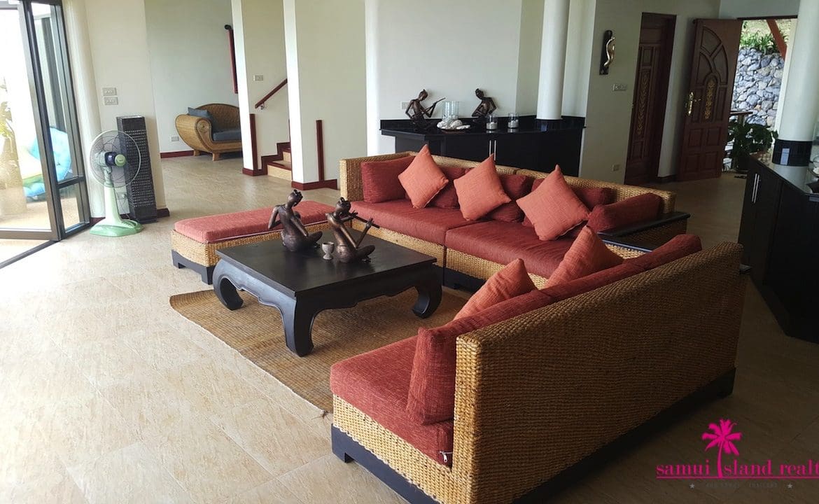 Koh Samui Sunset Villa For Sale Living Area