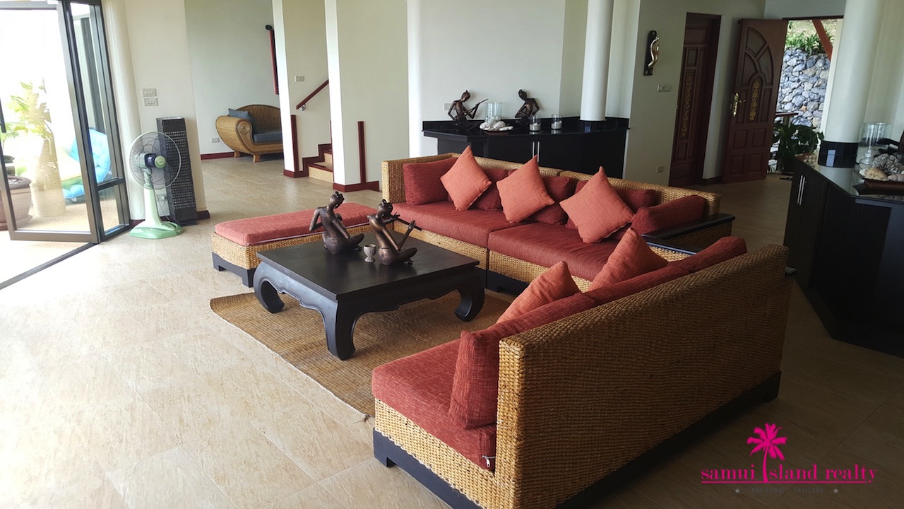 Koh Samui Sunset Villa For Sale Living Area