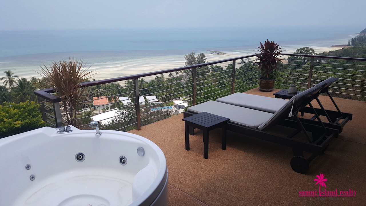 Koh Samui Sunset Villa For Sale Bedroom Balcony