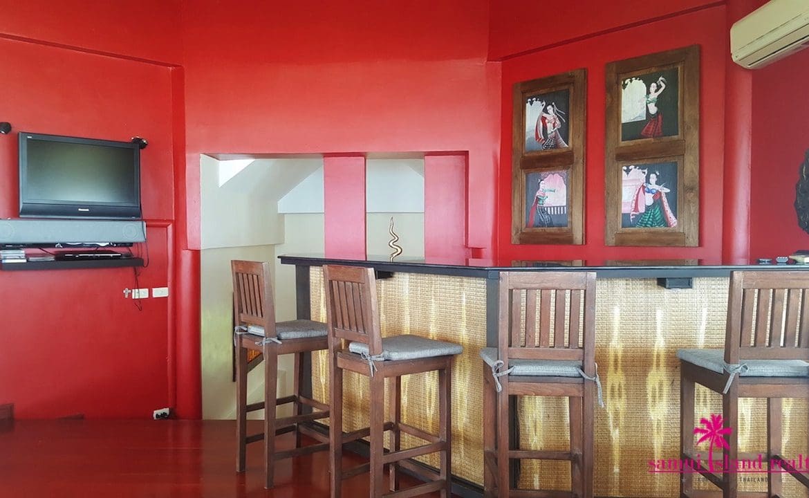 Koh Samui Sunset Villa For Sale Bar