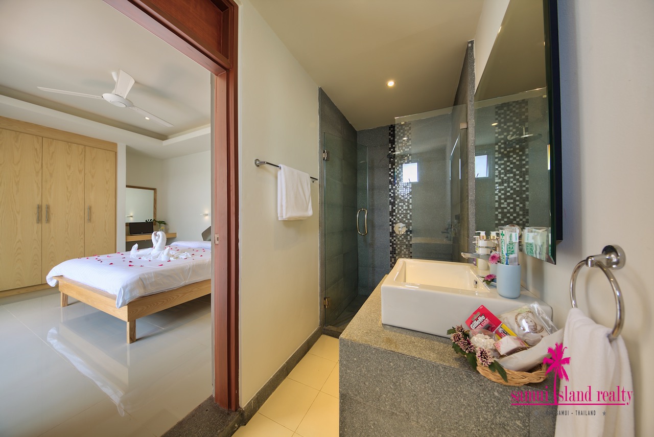 Lipa Noi Beachside Villa For Sale Koh Samui En-Suite Bathroom