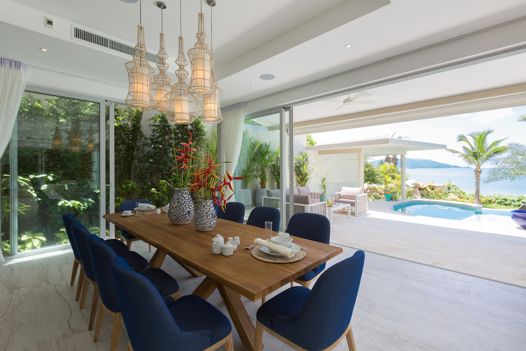 Luxury Beachfront Real Estate Ko Samui Dining Table