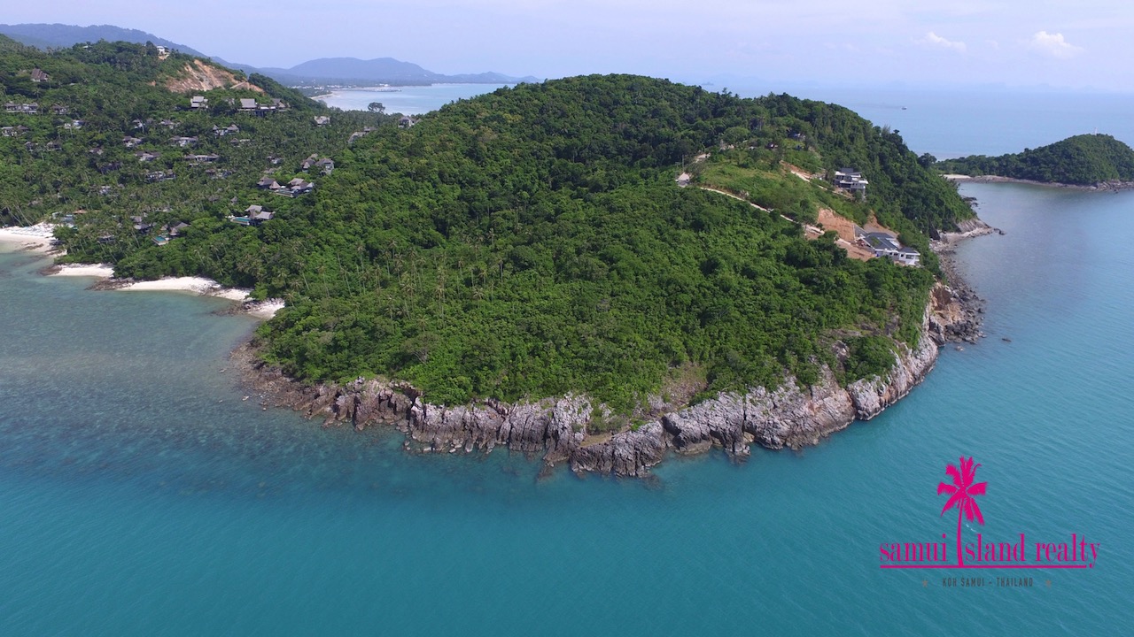 Oceanfront Development Land For Sale Koh Samui Aerial Image