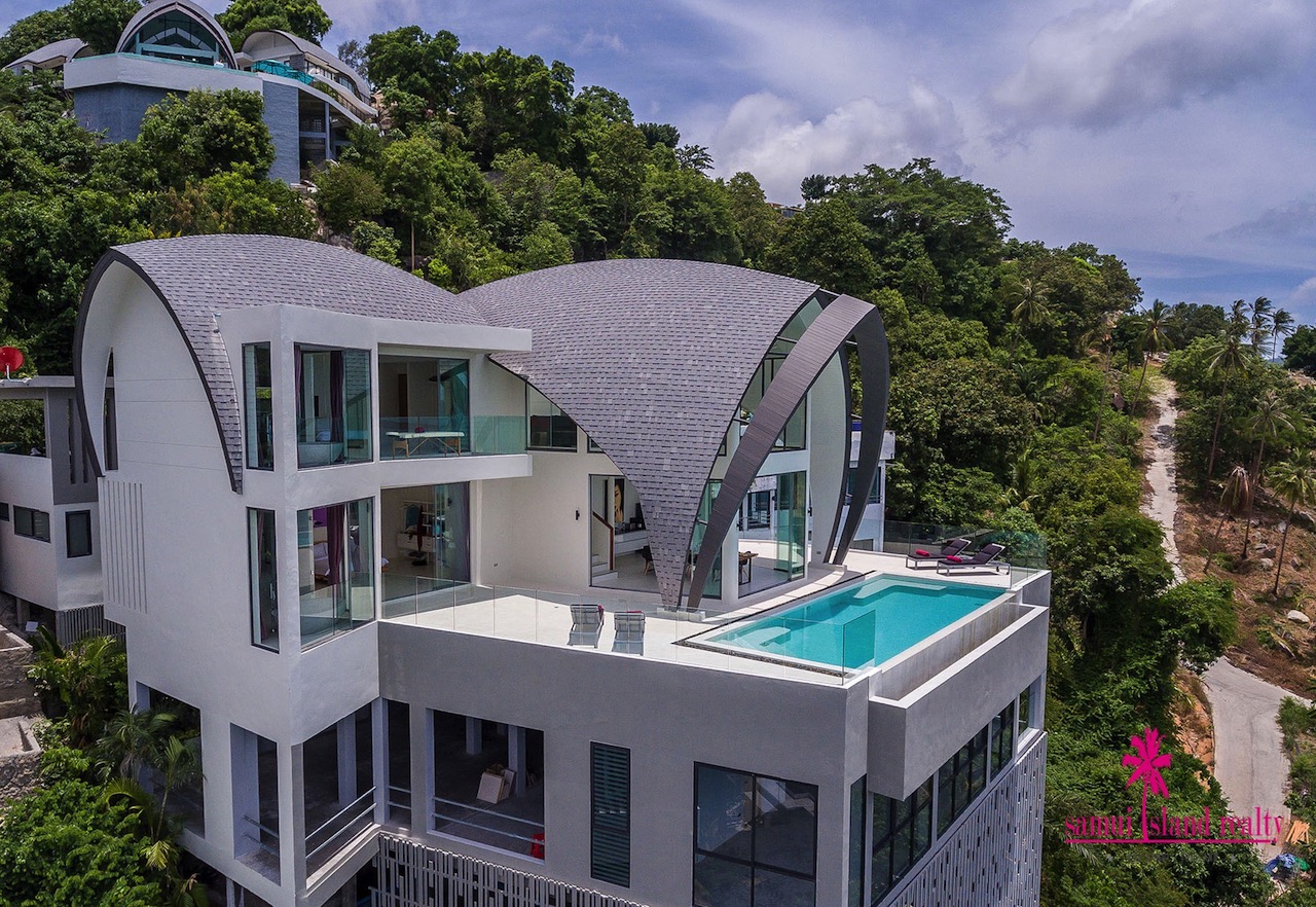 Sky Dream Villa For Sale Koh Samui Aerial Image