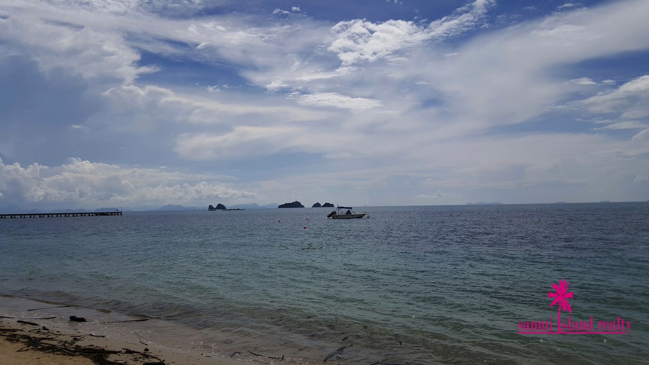 Taling Ngam Beachfront Land For Sale Koh Samui View