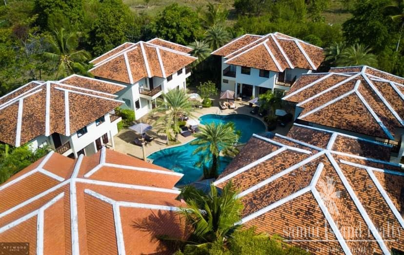 Villa Resort For Sale Koh Samui Aerial Exterior
