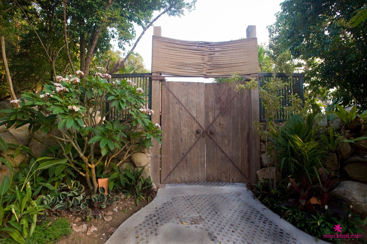 Villa Samudra For Rent Koh Samui Entrance
