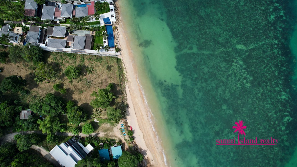 Beachfront Land For Sale Koh Samui Aerial