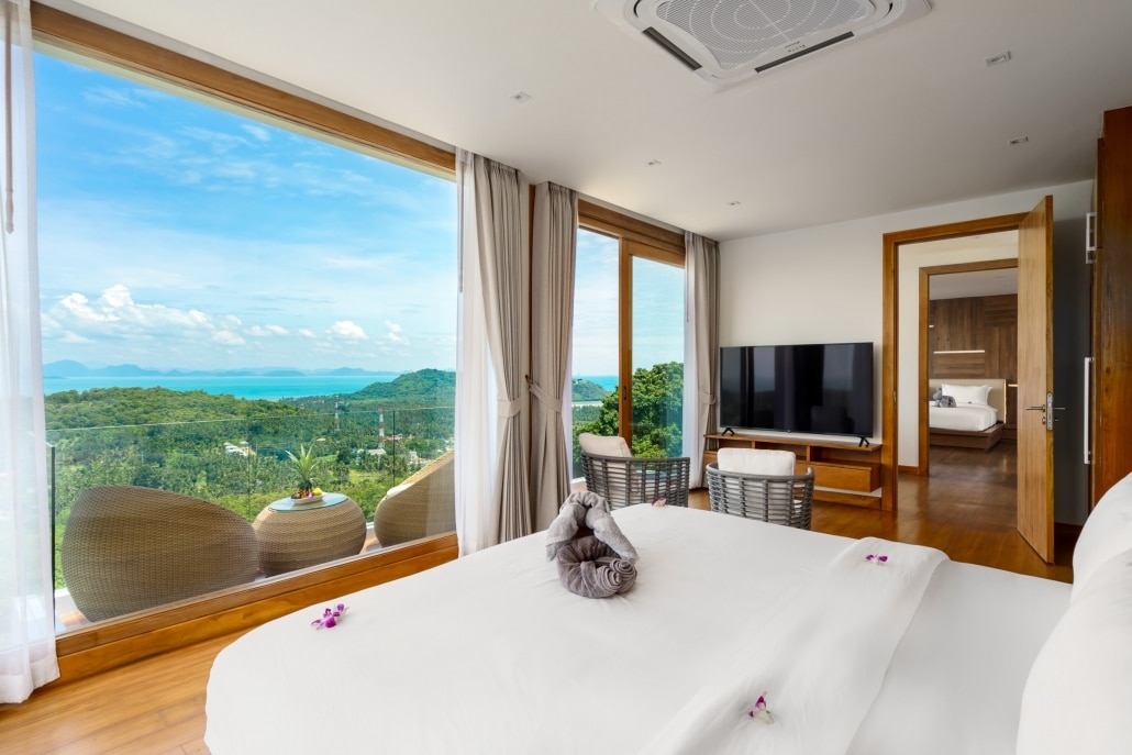 Sea View Samui Property Bed View