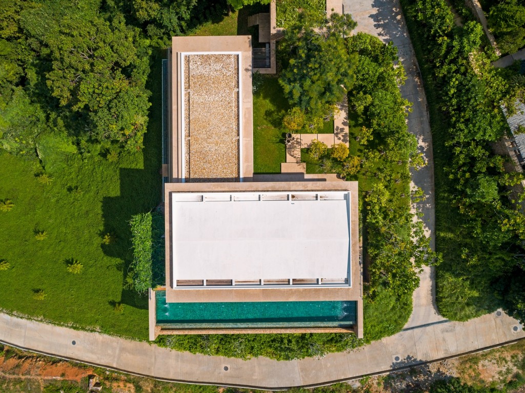 Villa Bang Sang Ko Samui Aerial Image From Above