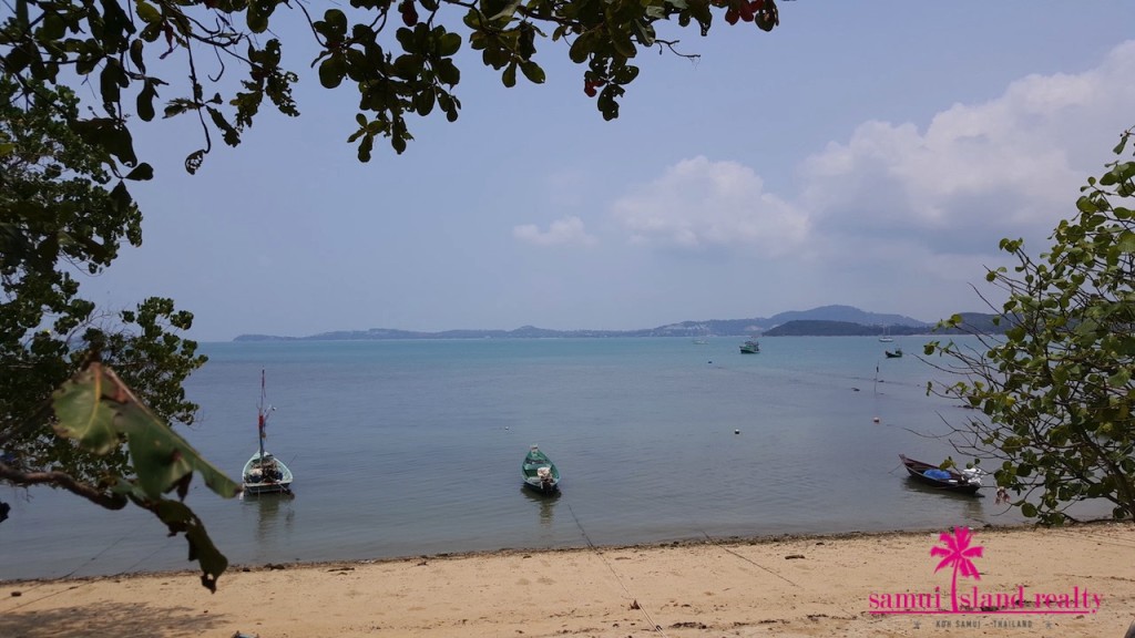 Koh Samui Beachfront Land For Sale View To Plai Laem Bay