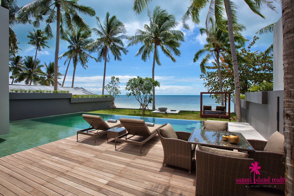 Mandalay Beach Villas For Sale Koh Samui Poolside Deck