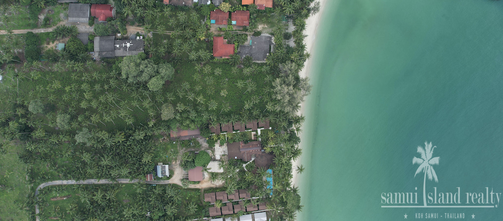 Lipa Noi Beachfront Land Aerial Above