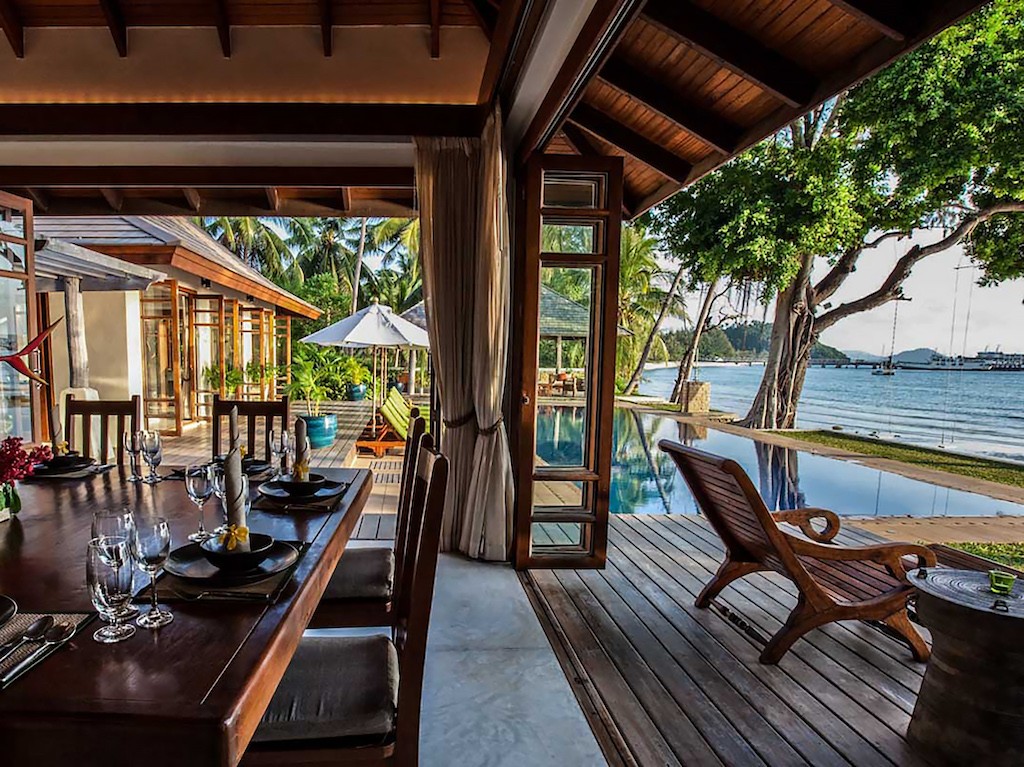 Beachfront Property Koh Samui Dining View