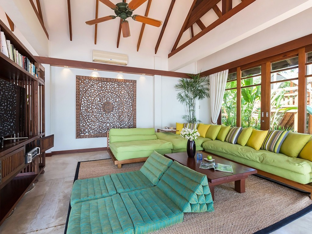 Beachfront Property Koh Samui Living Area